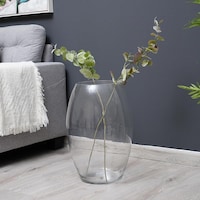 Martin Glass Vase, 22x53cm - Clear