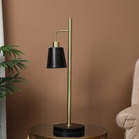 Pan Della Metal Table Lamp, Black