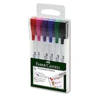 Faber-Castell White Board Marker Set, 6 Pcs
