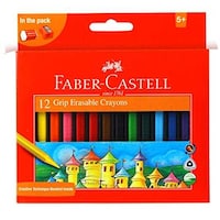 Picture of Faber-Castell Grip Erasable Crayon Set - Pack of 12