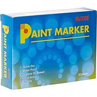 Alteco Paint Marker, Yellow - Pack of 12 Pcs