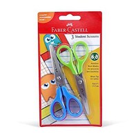 Faber-Castell Student Scissors of 5 in A Blister, 3 Pcs