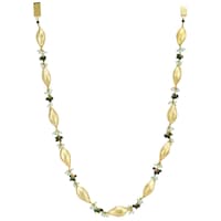 Picture of Mryga Handcrafted Beaded Elegant Necklace, Matte Gold