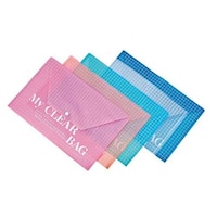 A4 My Clear Bag, Multicolor, Pack of 10