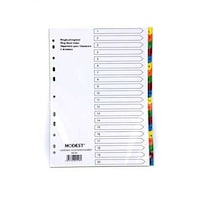 Modest A4 1-20 Paper Divider Color with Number, MS404, Set of 10