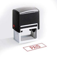 Automatic Inking Stamp Word Paid