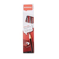 Nataraj HB Pencils with Sharpener & Eraser, 621, Pack of 12pcs, Ruby