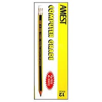 Amest HB Pencil with Eraser Tip, Pack of 12pcs