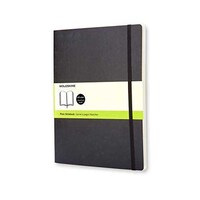 Moleskine Extra Large Plain Soft Cover Notebook , QO623EN/6, Black