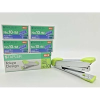 Picture of Max Stapler with Value Set of Staples, HD-10, Box of 4