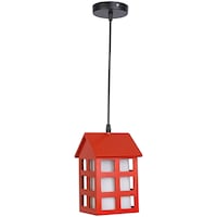 Afast Decorative Pendant Hanging Wood Ceiling Lamp, AFST800509, 15 x 90cm, Red