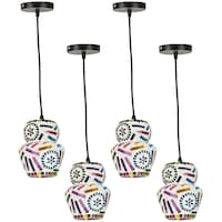 Picture of Afast Decorative Mosaic Ceiling Light with Glass Shade, AFST800533, 13.5 x 97cm, Multicolour