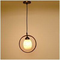 Picture of Afast Decorative Round Ceiling Light with Glass Shade, AFST800635, 22.5 x 102.5cm, White & Orange