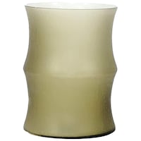R S Light Luxury Glass Artificial Flower Vase, Brown, 19.5 x 27cm