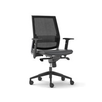 Mobica Spanish Operative Fabric Seat Chair, Black