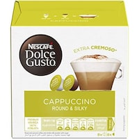 Nescafe Dolce Gusto Cappuccino Coffee, 16 Capsules, 186.4g, Pack of 3