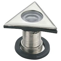 Eye Berry Pyramid Shaped ABS Door Viewer, Silver