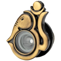 Eye Berry Ganesha Designed Door Viewer, Gold