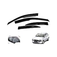 Picture of Auto Pearl ABS Plastic Car Rain Guards for Ford Ikon, AUTP763616, 4Packs, Black