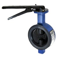 Picture of SANT Cast Iron Butterfly Valve, CR-24, Blue