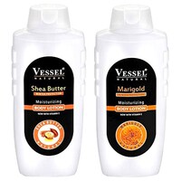Picture of Buymoor Shea Butter and Marigold Winter Body Lotion, Pack of 2, 650ml Each