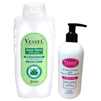 Picture of Buymoor Aloe Vera and Rose Winter Body Lotion, Pack of 2, 650ml+300ml