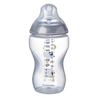 Picture of Tommee Tippee Closer to Nature Owl Feeding Bottle, 340ml, Grey