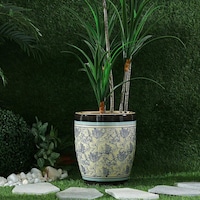 Pan Yatai Ceramic Planter, Brown