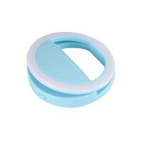 Picture of Rechargeable Selfie Ring Light Flash Light, Blue & White
