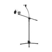 High Quality Professional Microphone Floor Stand Tripod, Black