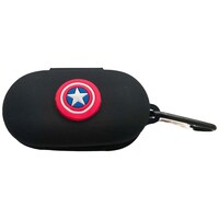 Picture of Mutiny OnePlus Silicone Captain America Earbud Case Cover, MU481816, Black