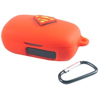 Picture of Boat Silicone Superman Earbud Case Cover, MU481888, Red