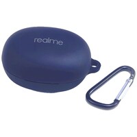 Picture of Mutiny Realme Silicone Logo Printed Earbud Case Cover, MU481978, Blue