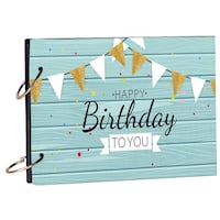 Creative Print Solution Happy Birthday Theme Scrapbook Kit, 8.5x6 Inches, Blue
