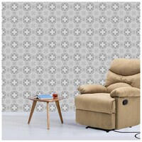 Picture of Creative Print Solution Mandala Pattern Wall Wallpaper, 244X41 cm, Grey