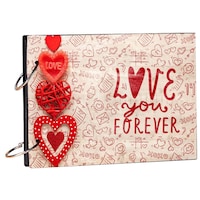 Picture of Creative Print Solution Love You Forever Theme Scrapbook Kit, 8.5x6 Inches, Red & White