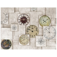 Picture of Creative Print Solution Clock Wall Wallpaper, BPBW-029, 275X366 cm, Multicolour