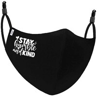 Picture of eWeft Stay Humble and Kind Printed Mask, 2 Layer, Black & White