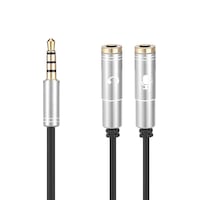 Picture of 2 In 1 Audio Splitter Cable, Silver - 3.5mm