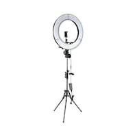 LED Ring Light With Light Stand, White, 14 inch
