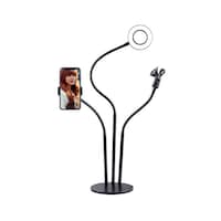 Selfie Ring Light Clip with Phone Mounting Holder, Black