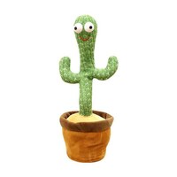 Singing & Dancing Decorative Cactus Toy for Kids, 25x10x8cm
