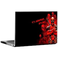 Picture of PIXELARTZ Super Hero Deadpool Printed Laptop Sticker, PXL0462628, Multicolour