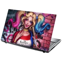 Picture of PIXELARTZ Harley Quinn Printed Laptop Sticker, PXL0462605, Multicolour