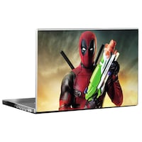 Picture of PIXELARTZ Super Hero Deadpool Printed Laptop Sticker, PXL0462620, Multicolour