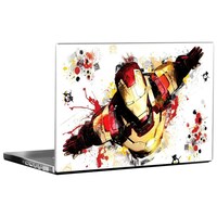 Picture of PIXELARTZ Iron Man Printed Laptop Sticker, PXL0461188, Multicolour