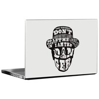 Picture of PIXELARTZ Breaking Bad Printed Laptop Sticker, PXL0461199, Black & White