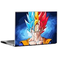 Picture of PIXELARTZ Goku Dragon Ball Printed Laptop Sticker, PXL0461222, Multicolour