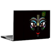 Picture of PIXELARTZ Lord Krishna Printed Laptop Sticker, PXL0462599, Multicolour