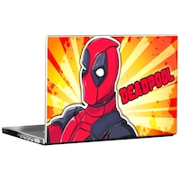 Picture of PIXELARTZ Super Hero Deadpool Printed Laptop Sticker, PXL0462629, Multicolour